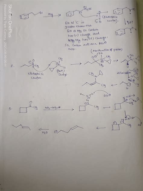 Solved Complete The Following Reactions By Providing The Major