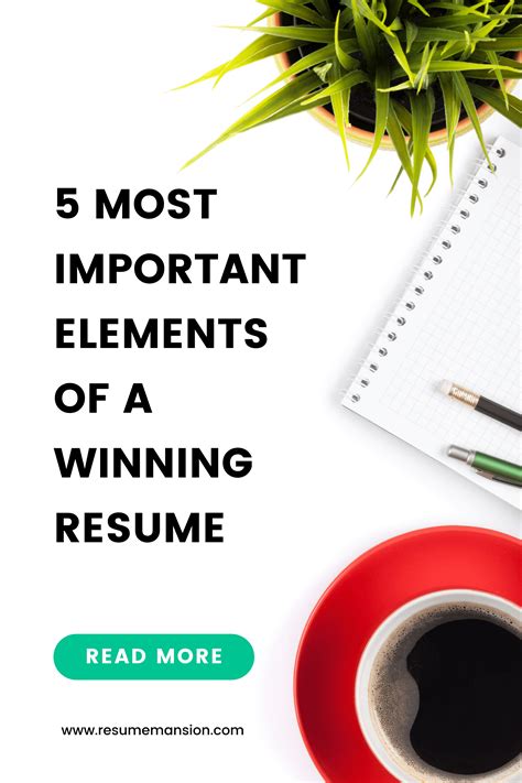 important elements   winning resume rresumeguide