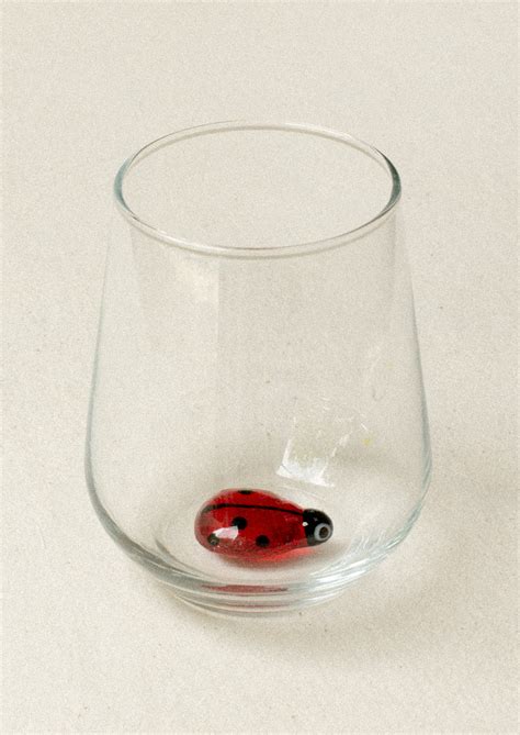 Ladybug Stemless Glass 