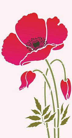 Stencils - Poppies