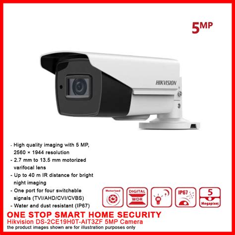 Hikvision Mp Motorized Varifocal Cctv Outdoor Bullet Color Camera