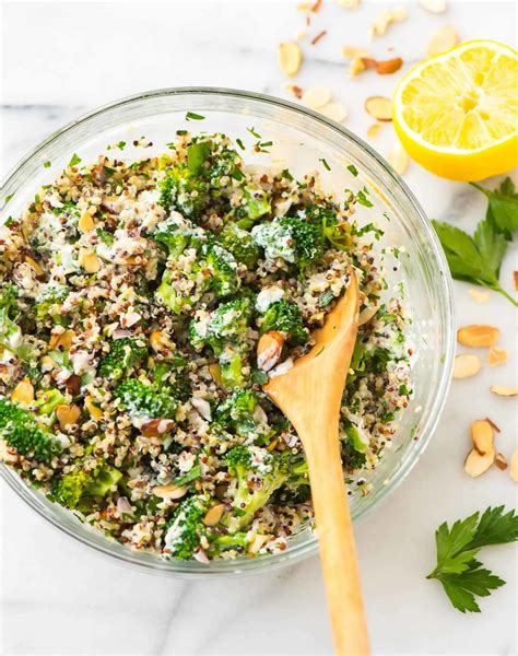 Broccoli Quinoa Salad With Creamy Lemon Dressing WellPlated