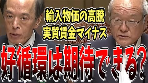 【予想外の円安進行】物価は上昇、実質賃金はマイナス！賃金と物価の好循環は実現できる？【植田日銀総裁】【鈴木財務大臣】 Youtube