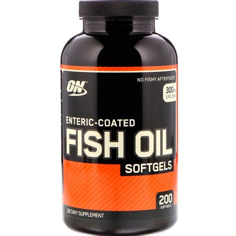 Optimum Nutrition Enteric Coated Fish Oil 200 Softgels By IHerb