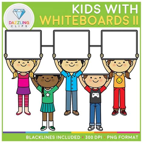 Kids With Whiteboards Clip Art Ii Clip Art Kids Clipart Kids