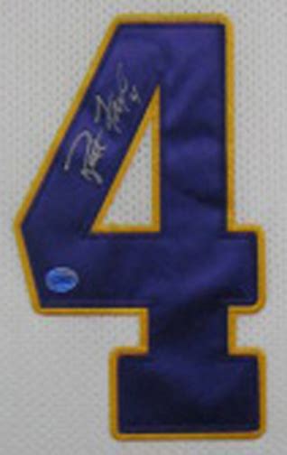 Brett Favre Autographed Framed Vikings Jersey - The Stadium Studio