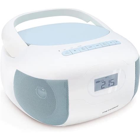 Metronic Lecteur Cd Radio Portable Bluetooth C Leste Mp Avec Port Usb