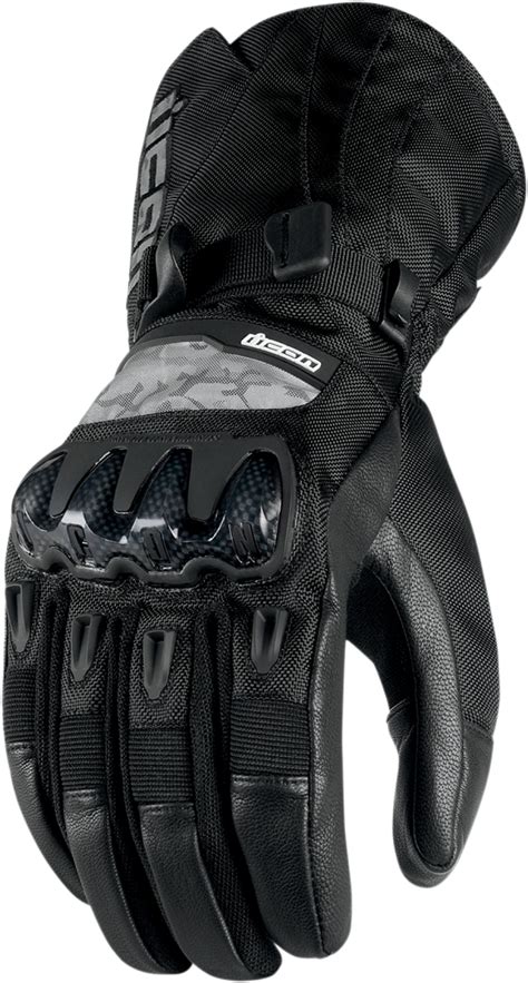 Icon Patrol Waterproof Motorcycle Gloves | eBay