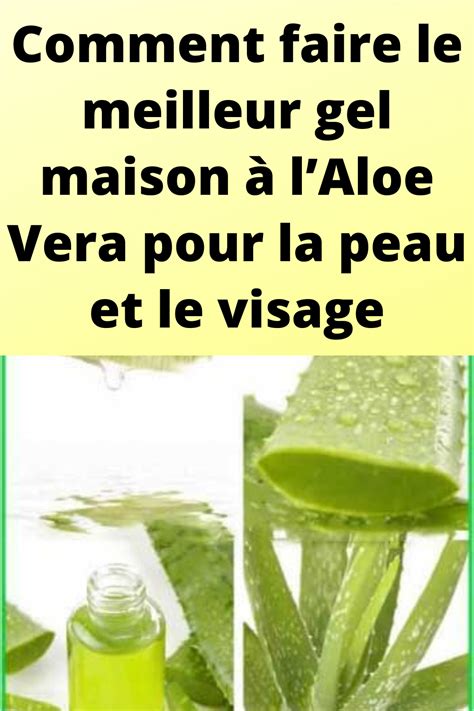 Comment faire le meilleur gel maison à lAloe Vera pour la peau et le