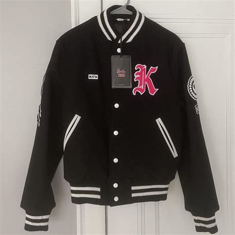 Kith X Barbie Varsity Jacket Size Small Unworn New Depop