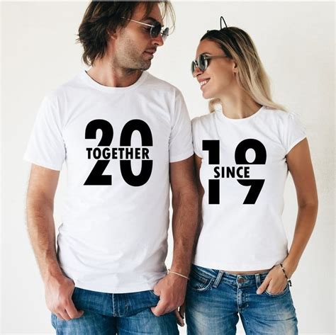 Together Since Cute Couple Shirts Couple T Shirt Design Couple