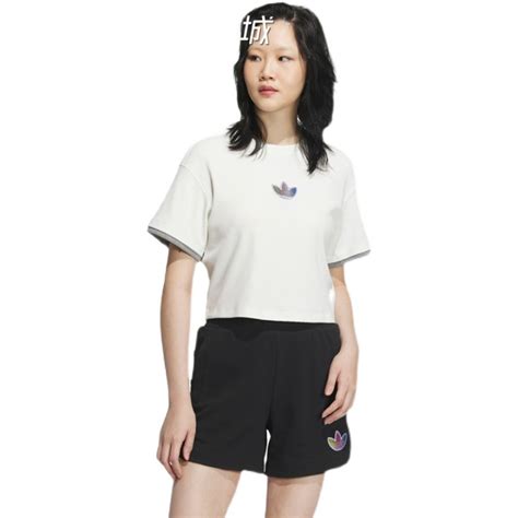 4月adidas阿迪达斯short Sleeve Tee女运动短袖t恤ik8671ik8670虎窝淘