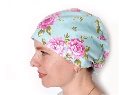 Surgical Cap Sewing Pattern Scrub Cap Women Ponytail Pattern Etsy