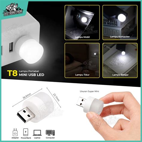 Jual Mini USB LED Lamp Portable Lampu Belajar Lemari Koridor Tidur