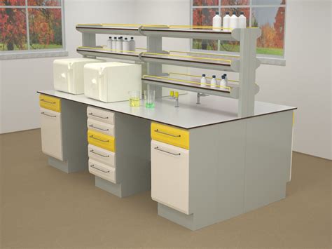 Freestanding Laboratory Bench Erio With Shelves