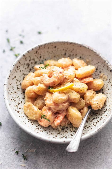 Creamy Lemon Garlic Shrimp And Gnocchi Creme De La Crumb Lemon