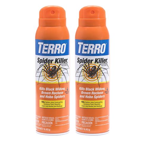 Terro 16 Oz Spider Killer Aerosol Spray 2 Spray Bottles T2302 2 70923023011 Ebay