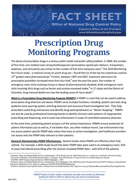 Fillable Online Ncjrs Prescription Drug Monitoring Programs Fact Sheet