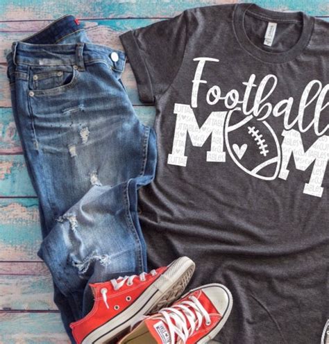 Football Mom T Shirt Mom Football T Shirts Personalized Etsy