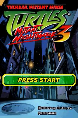 Teenage Mutant Ninja Turtles 3: Mutant Nightmare screenshots - MobyGames