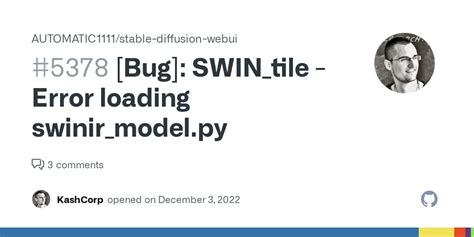 [bug] Swin Tile Error Loading Swinir Model Py · Issue 5378