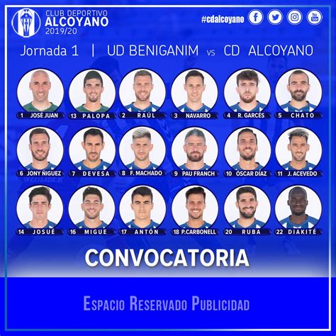 CD Alcoyano SAD on Twitter Estos son los elegidos por el míster