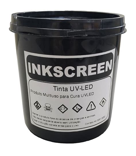 Tinta Uv Led Serigrafia Branco Kg Loja Serigrafia Masterink