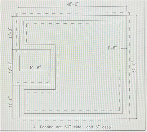 All Footing Are 30 Wide And 6 Deep Chegg