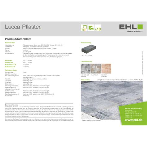 Lucca Pflaster Produkte Ehl For Diy