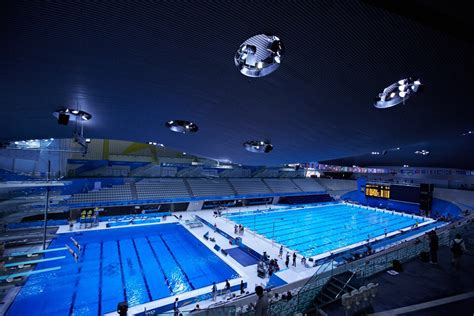 Inside the stunning Olympic Park Aquatics Centre