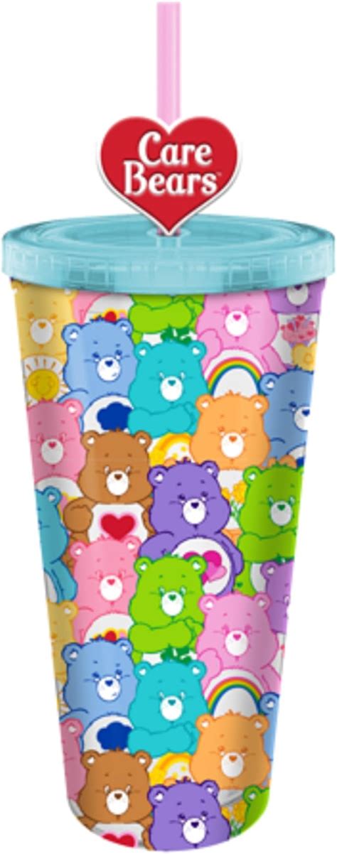 Amazon Silver Buffalo Care Bears Multi Bear All Over Plastic Cold