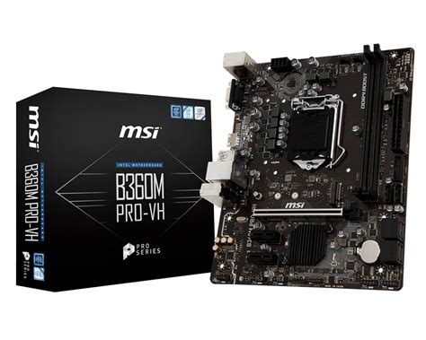 Placa Madre MSI B360M PRO VH LGA 1151 V2 8va Gen Intel B360 HDMI M 2