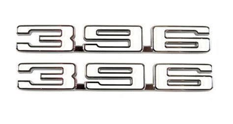 1968 Camaro 396 Fender Emblem Pair Cowlco Muscle Car Products