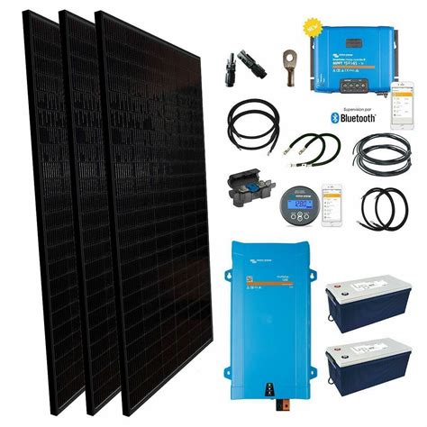 Kit solaire hors réseau autonome 1200W Convertisseur Chargeur 1600VA