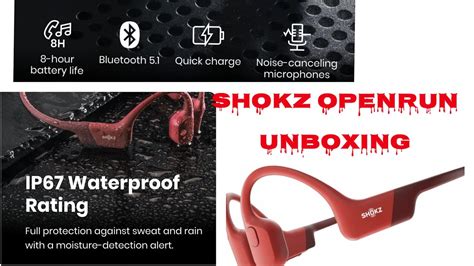 Shokz Openrun Bone Conduction Wireless Sports Headphones Unboxing And