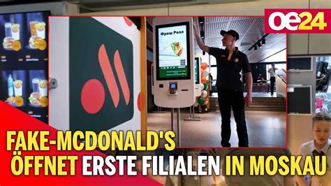 Riesiger Ansturm Fake Mcdonald S Ffnet Erste Filialen In Moskau Youtube