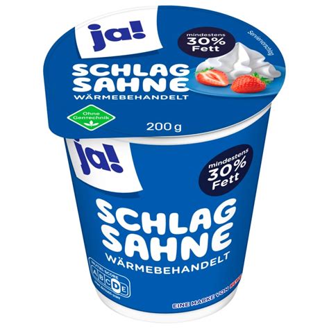 Ja Schlagsahne 200g Bei Rewe Online Bestellen Rewede