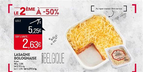 Promo Lasagne Bolognaise Chez Match Icatalogue Fr