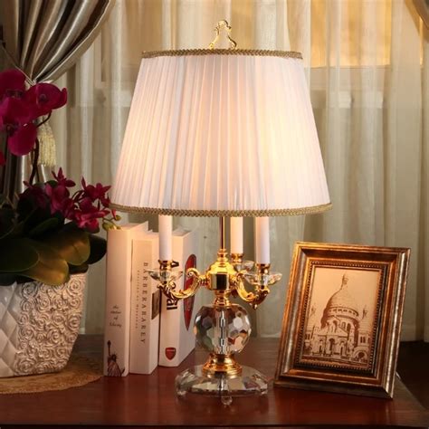 Tall Crystal Table Lamps