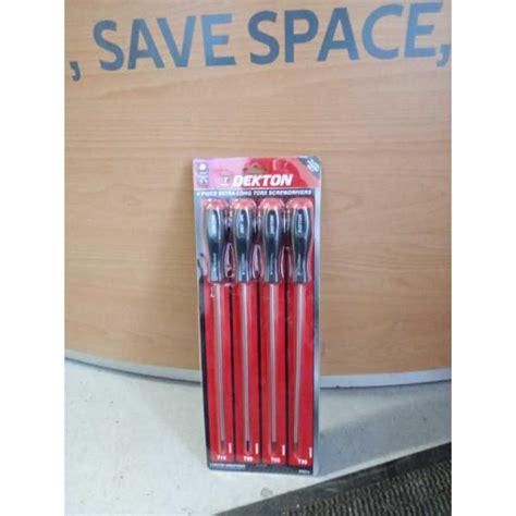 Borrow Four Extra Long Reach Screwdriver Set