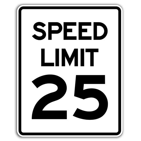 Speed Limit Signs Dornbos Sign And Safety Inc