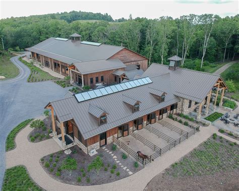 Custom Stable and Indoor Horse Arena in Floyd County VA by Omnibuild General Contractors | Barn ...