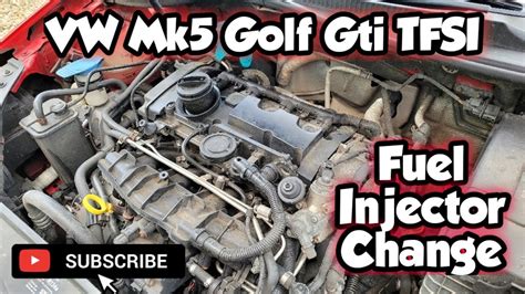 Vw Golf Gti Mk Tfsi How To Fuel Injector Change Youtube