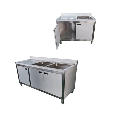 Guanbai Stainless Steel Table Sink With Cabinet Stainless Steel