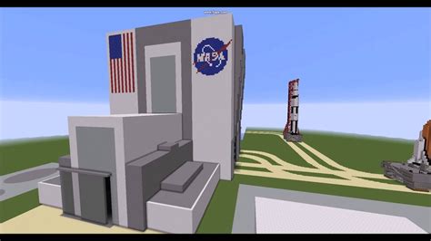 Minecraft Projects 3 NASA S Vehicle Assembly Building And Saturn V