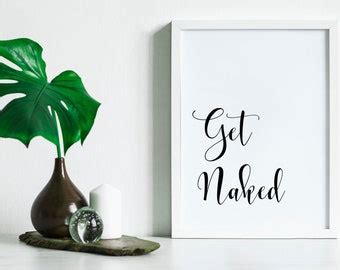 Get Naked Printable Funny Bathroom Sign Etsy