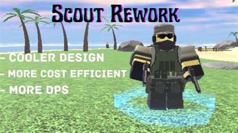 Scout Rework Showcase Tower Defense Simulator YouTube