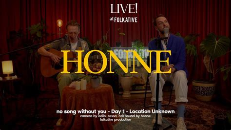 Honne Acoustic Session Live At Folkative Chords Chordify