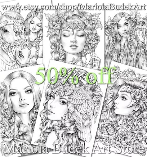 Coloring Pages Six Pack Of Premium Art V 50 Off Printable Adult