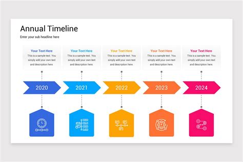 Annual Timeline Presentation PowerPoint Template | Nulivo Market